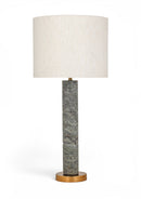 Opaline - Linen Textured Fabric And Brass Table Lamp