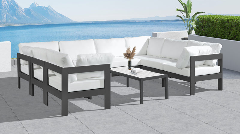 Nizuc - Outdoor Patio Modular Sectional 8 Piece - White