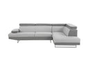 U9784 - Right Arm Facing Sectional - Light Gray / Dark Gray