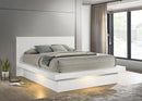 Jessica - Wood LED Panel Bed