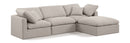 Indulge - Linen 4 Piece Modular Sectional With Chaise
