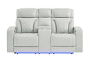 U8611 - 3 Piece Living Room Set (Sofa, Loveseat, Chair) - Silver