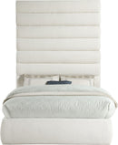 Adam - Linen Fabric Bed With 89" Headboard