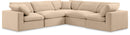 Comfy - 5 Piece Velvet Modular Corner Sectional