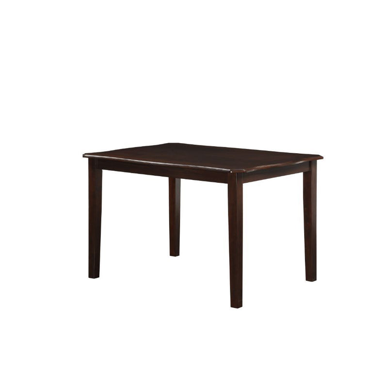 Ingeborg - Dining Table - Black PU & Espresso