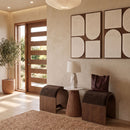 Sable - Velvet Performance Fabric Upholstered Bench