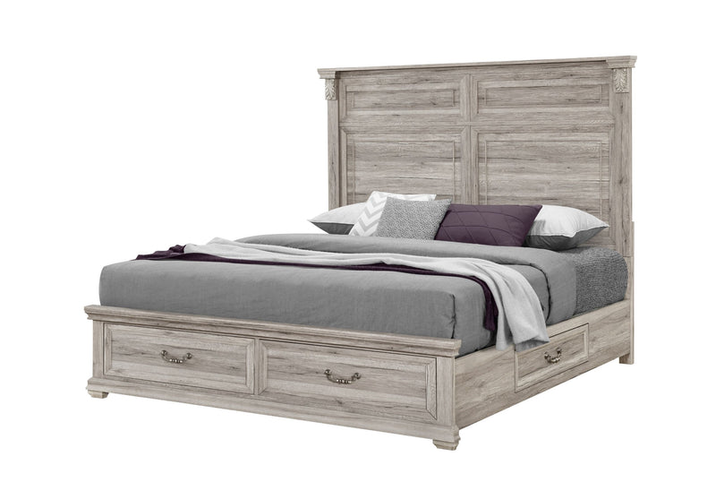 Tatum - Full Bed With Storage - Natural