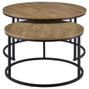 Lainey - 2 Piece Round Nesting Coffee Table - Mango