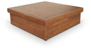 Mirella - Teak Wood Outdoor Patio Coffee Table - Natural