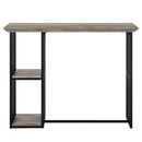 Zudora - Counter Height Table - Oak & Sandy Black