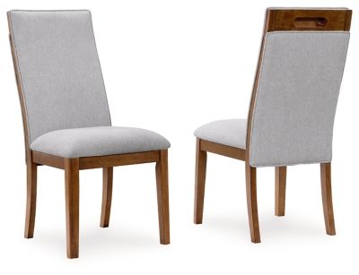 Lyncott - Beige / Brown - Dining Upholstered Side Chair (Set of 2)