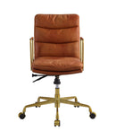 Dudley - Office Chair - Rust Top Grain Leather