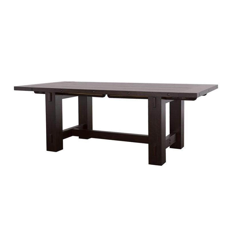 Calandra - Rectangle Dining Table With Extension Leaf - Vintage Java