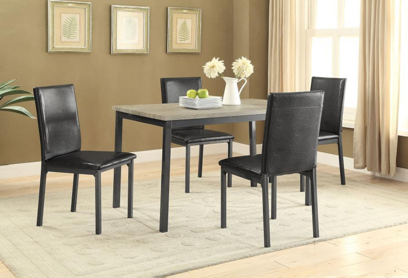 Garza - Upholstered Dining Chairs (Set of 2) - Black