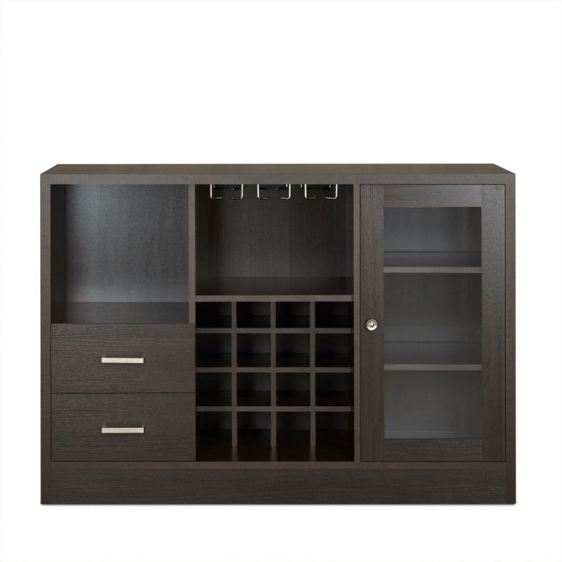 Hazen - 33" Wine Cabinet - Espresso