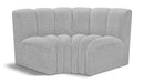 Arc - Boucle Fabric 2 Piece Modular Sofa