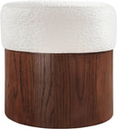 Nimes - Ottoman / Stool With Brown Base