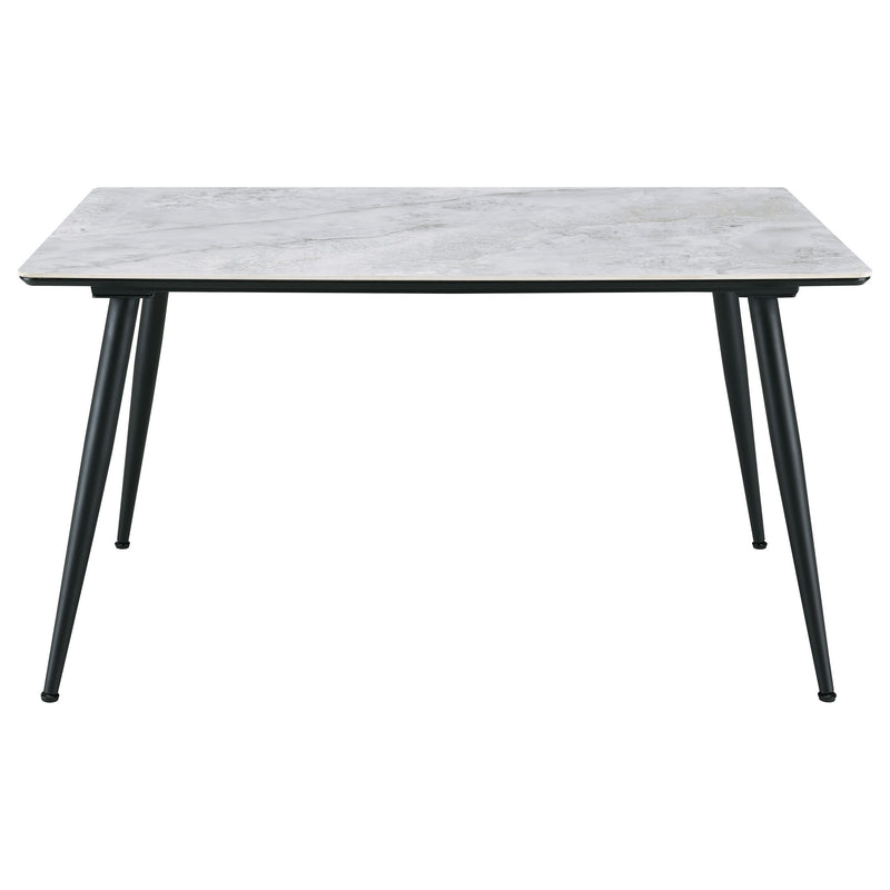 Dennison - Rectangular Dining Table With Ceramic Top - Grey