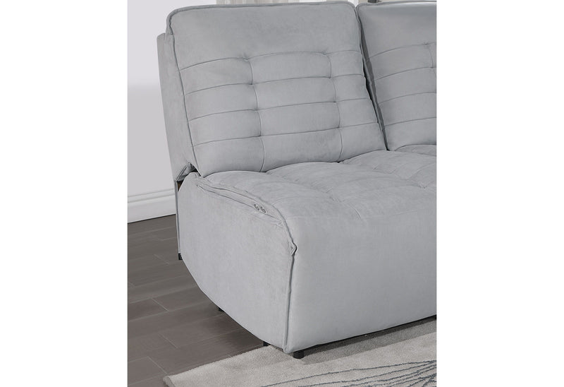 U6066 - Build It Your Way Sofa / Loveseat With Console - Gray