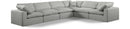 Comfy - 6 Piece Linen Modular Corner Sectional