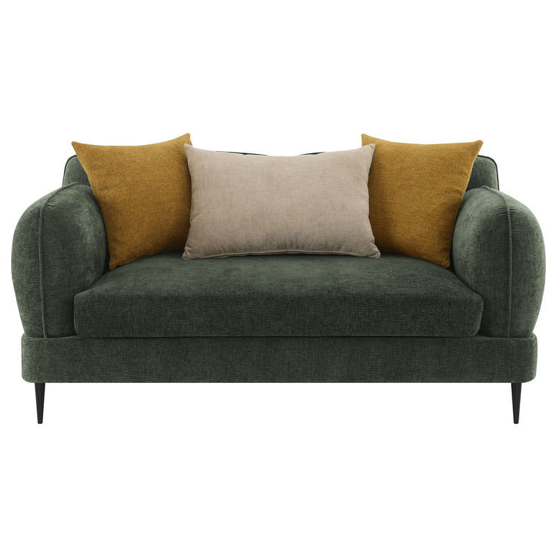 Jade - 2 Piece Chenille Upholstered Sofa Set - Green