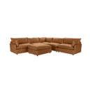Caplan - 6 Piece Modular Sectional With Ottoman