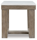 Loyaska - Square End Table - Brown / Ivory