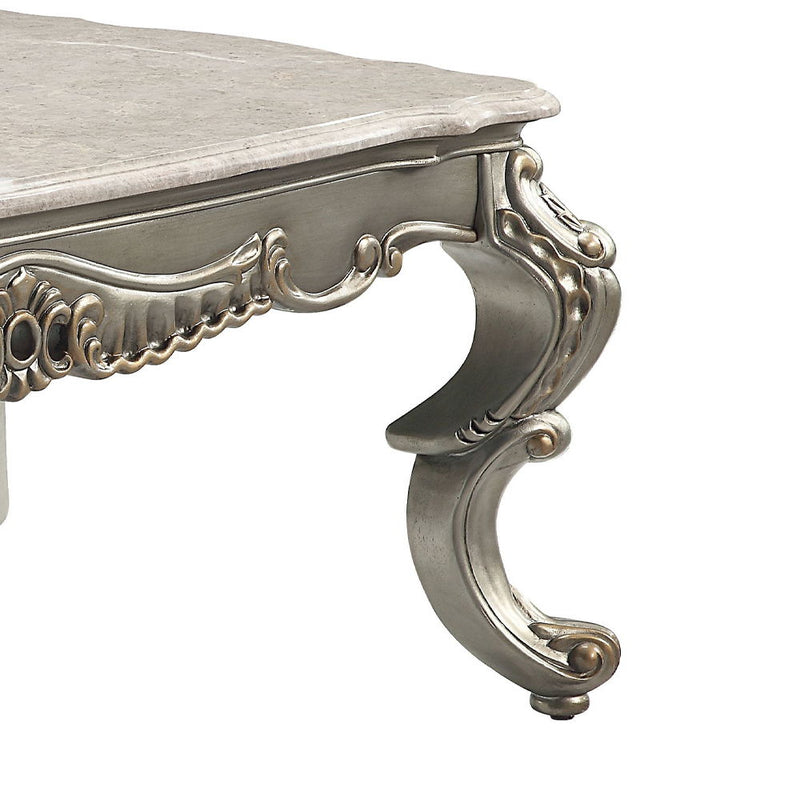 Miliani - Coffee Table With Marble Top - Natural Antique Bronze