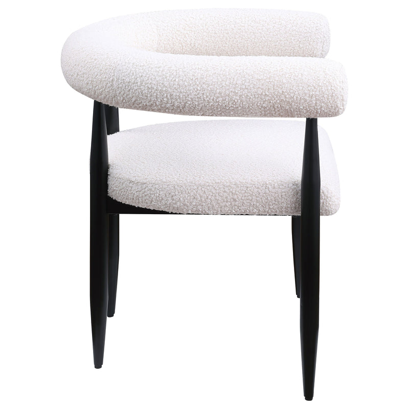 Camden - Boucle Upholstered Dining Side Chair (Set of 2) - Cream