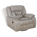 Greer - Upholstered Swivel Glider Recliner Chair