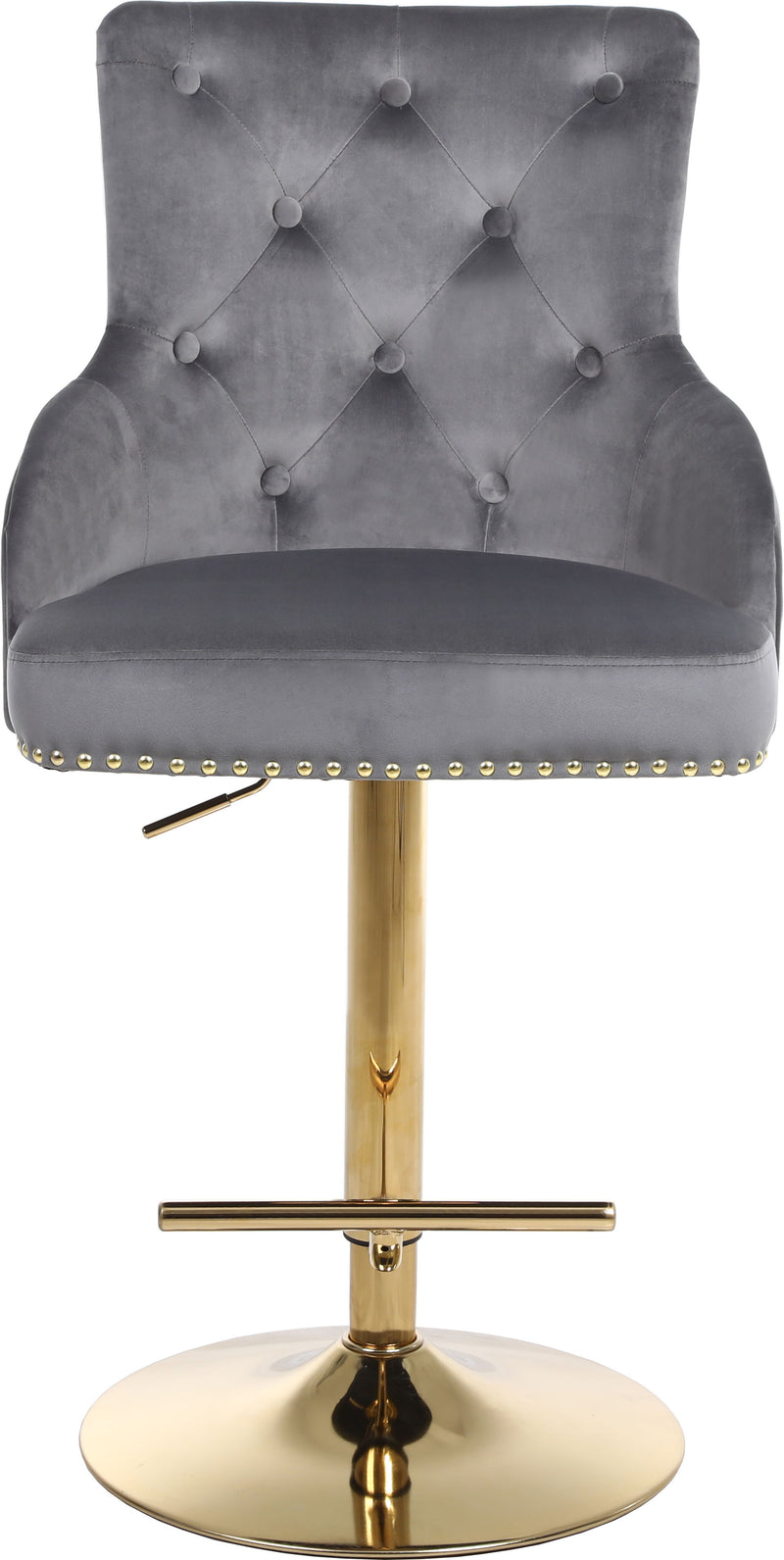 Claude - Adjustable Stool with Gold Base