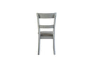 House Marchese - Side Chair (Set of 2) - Two Tone Gray Fabric & Pearl Gray