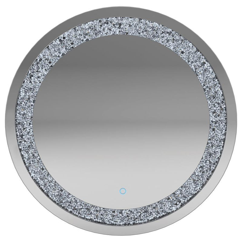 Landar - Round Wall Mirror - Silver