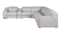 1116 - Power Reclining Italian Leather Sectional