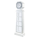 Noralie - 63" Grandfather Clock - Mirrored & Faux Diamonds