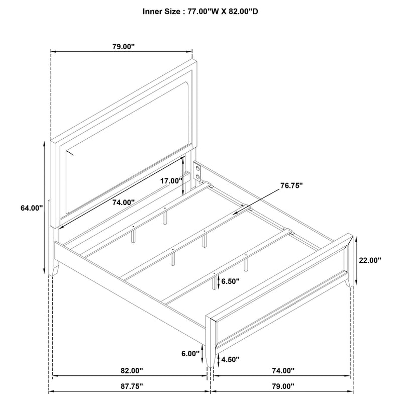 Marielle - Led Panel Bed