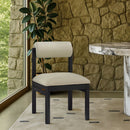 Roundhill - Faux Leather Dining Chair (Set of 2) - Black Frame