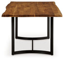 Fortmaine - Rectangular Dining Room Table - Brown / Black