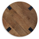 Hanneforth - Round End Table - Brown