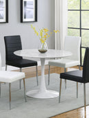 Arkell - Round Faux Marble Top Dining Table