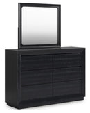 Londer - Dresser And Mirror - Black