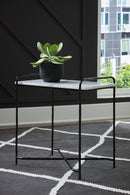 Ashber - Accent Table - White / Black