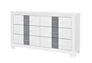 Optimus - 4 Piece Bedroom Set (Queen Bed, Dresser, Mirror, Nightstand) - White