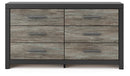 Broachmyn - 3 Pc. - Dresser And 2 Nightstands - Black / Gray