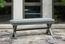 Elite Park - Bench With Cushion - Gray