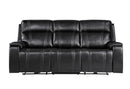 U8881 - Power Reclining Sofa With Armrest Cupholder, DDT With Watch Charger, Immerse Speaker With Subwoofer And Multi-Color LED - Black
