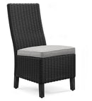 Beachcroft - Side Chair With Cushion (Set of 2) - Black / Light Gray