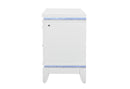 Alina - Nightstand With LED And USB - White