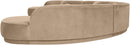 Avra - 189" Velvet Performance Fabric Upholstered Sectional