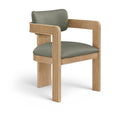 Sacha - Vegan Leather Upholstered Dining Chair With Natural Base (Set of 2)